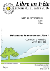 Affiche Libre en Fête